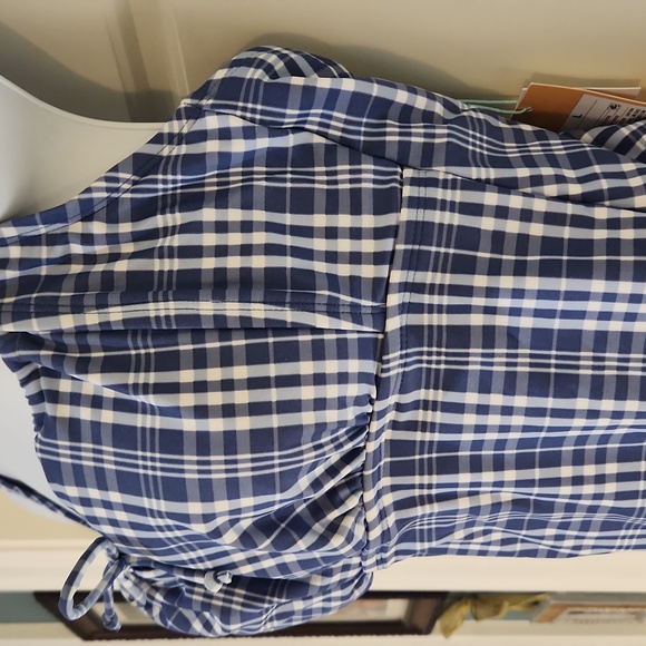 Kona Sol Check Tunnel High Coverage One Piece Swimsuit - Picture 4 of 8